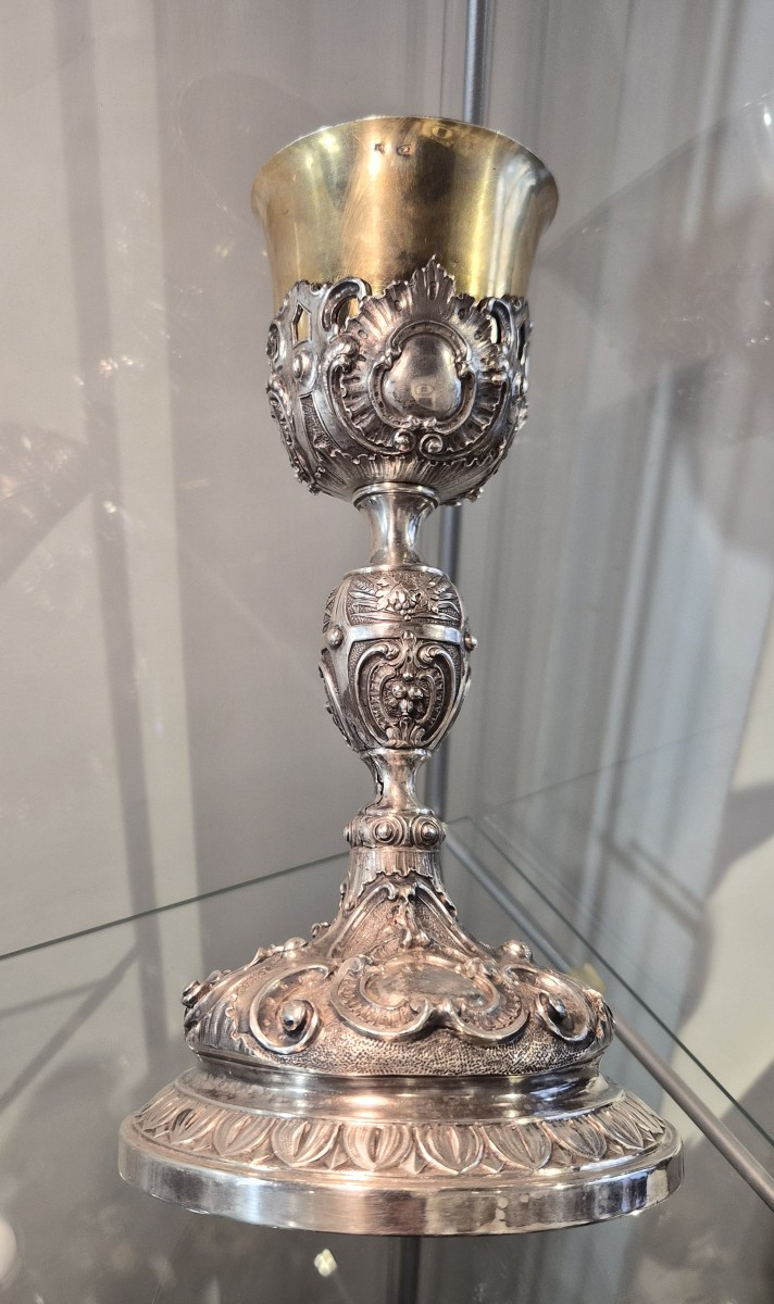 Calice eucaristico argento,Napoli XVIII secolo-photo-4