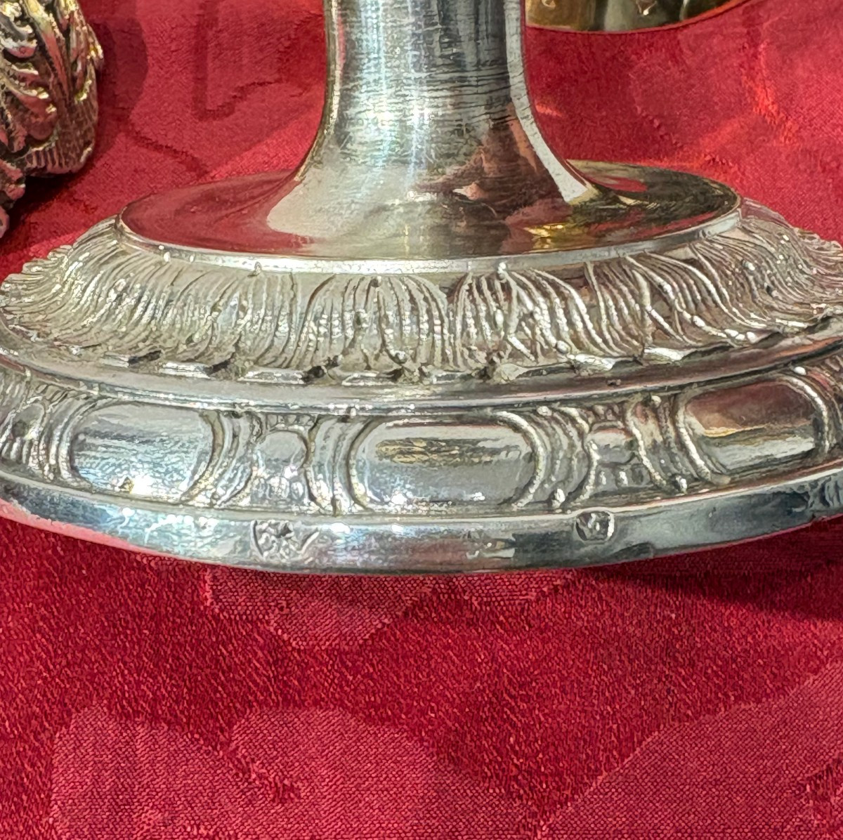 Calice liturgico  in argento, Roma XVIII sec.-photo-4