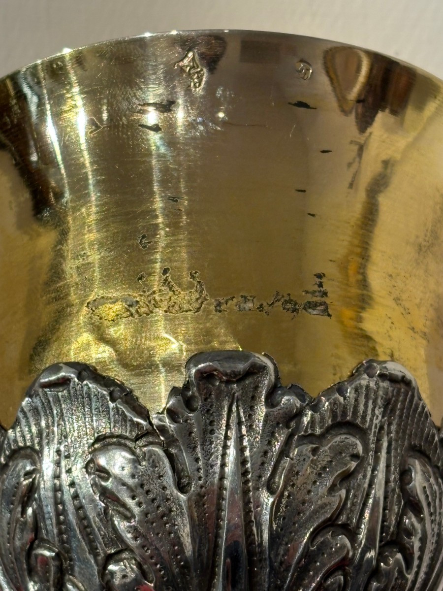 Calice liturgico  in argento, Roma XVIII sec.-photo-3