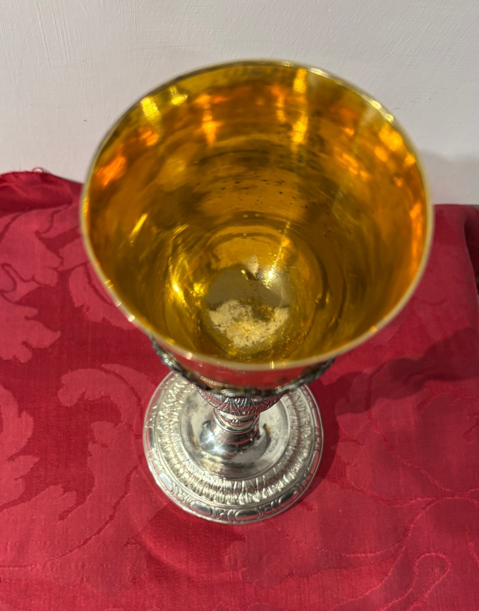 Calice liturgico  in argento, Roma XVIII sec.-photo-5
