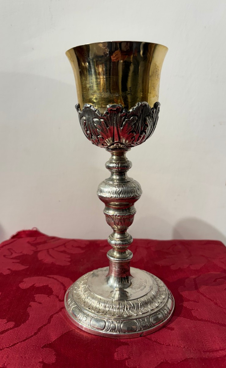 Calice liturgico  in argento, Roma XVIII sec.