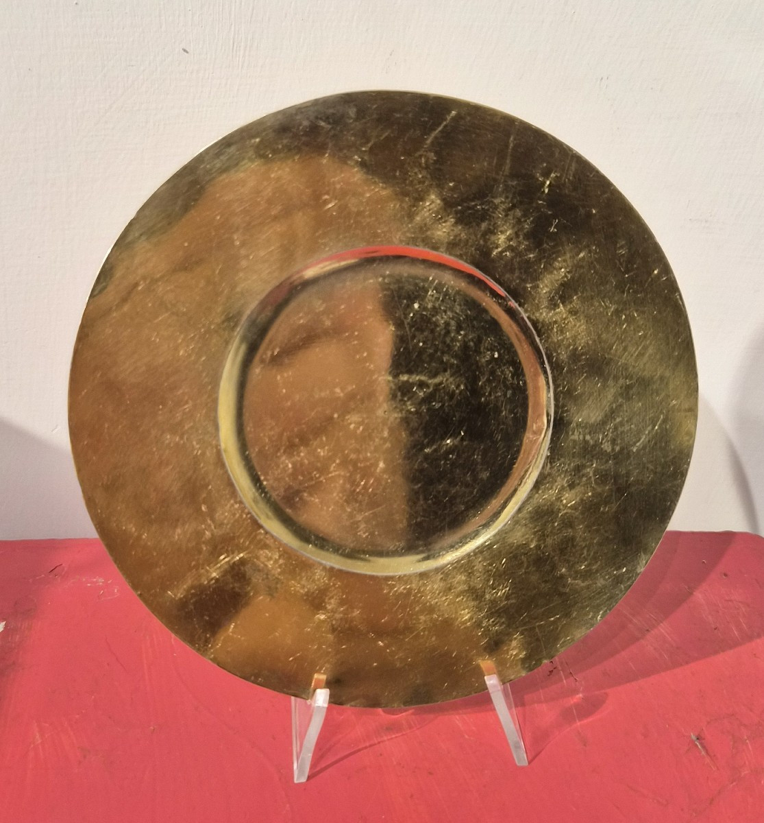Patena in argento dorato con cristogramma(IHS,Gesù Salvatore degli Uomini)-photo-2