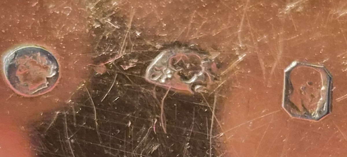 Patena in argento dorato con cristogramma(IHS,Gesù Salvatore degli Uomini)-photo-3