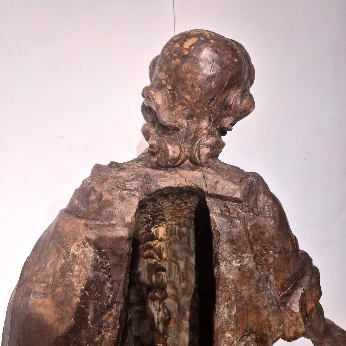 Evangelista,scultura lignea inizi 1600,altezza naturale-photo-2