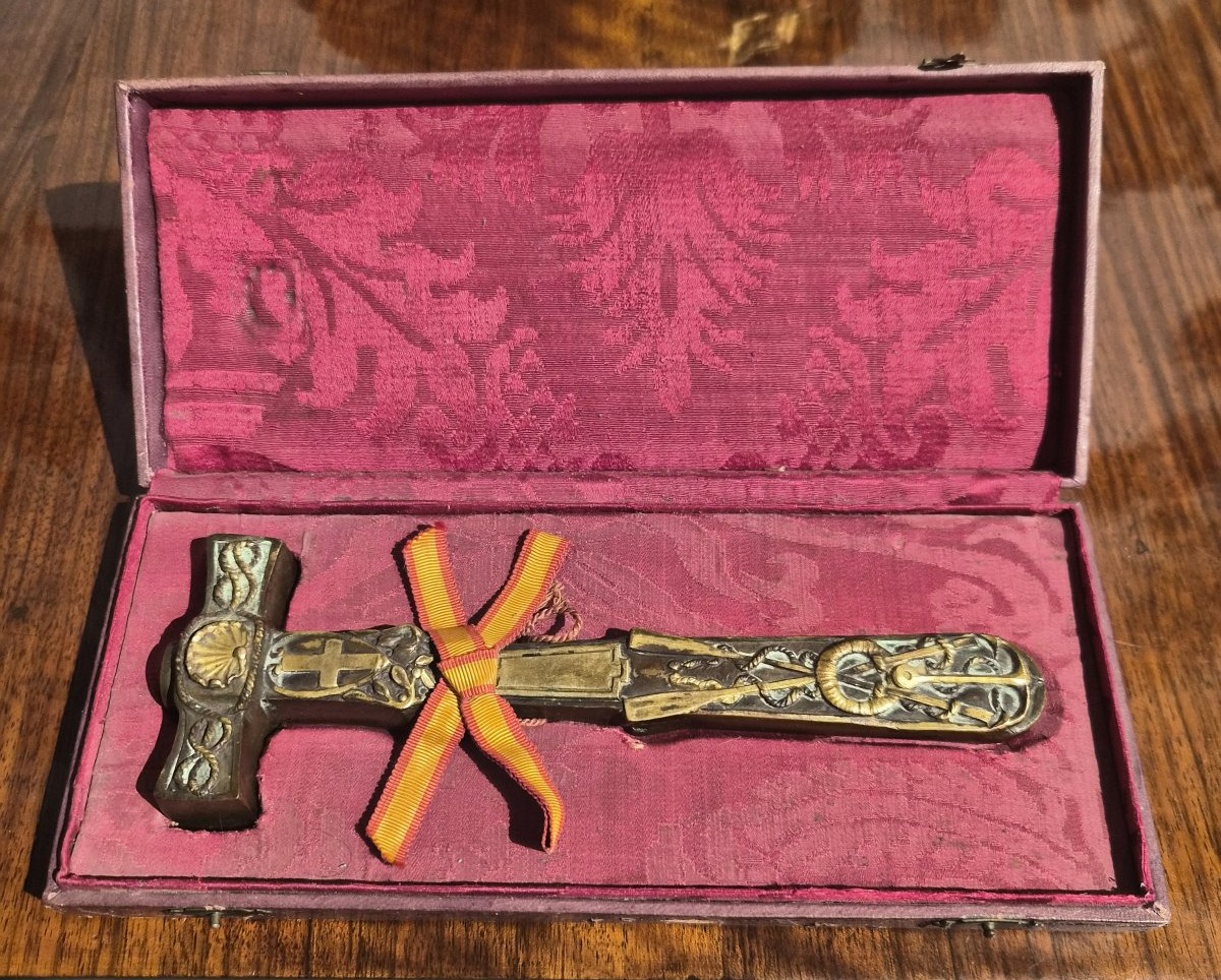 Martelletto cerimoniale o commemorativo in bronzo