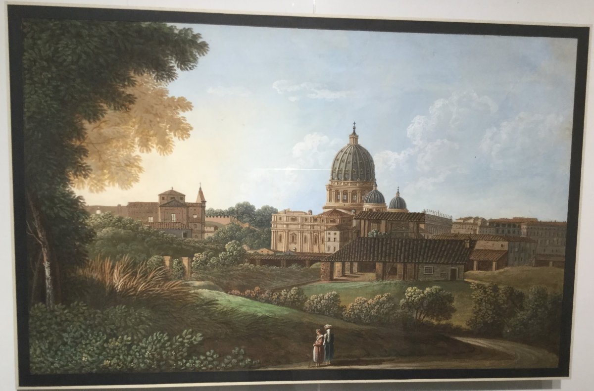 Veduta di San Pietro da via delle Fornaci