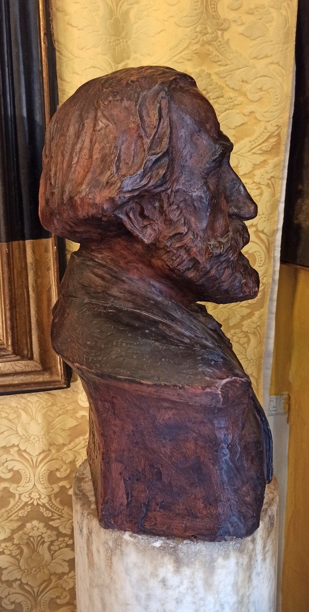 Giuseppe Verdi, Buste En Terre Cuite-photo-3