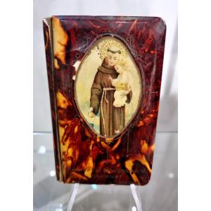 Libro di preghiere con immagine di S.Antonio da Padova e Gesù Bambino