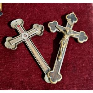 Croce reliquiario di San Camillo de Lellis e Gabr. a Virg. P