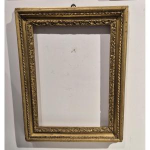 Cornice in legno dorato S.Rosa '700