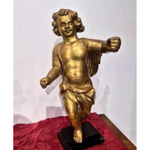 Putto Barocco in legno dorato