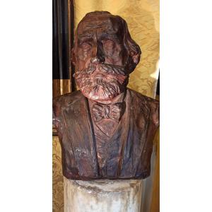 Giuseppe Verdi,busto in terracotta