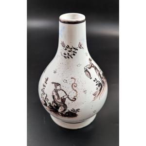 Antique Delft Tin-glazed Pottery Vase, Mid-18th Century