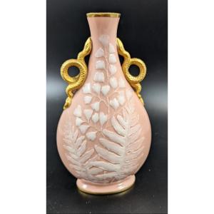 A Grainger's Worcester Pâte-sur-pâte Vase, Kate Locke, Circa 1891