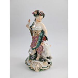 Derby Porcelain Allegorical Figure Of Asia, Circa 1760