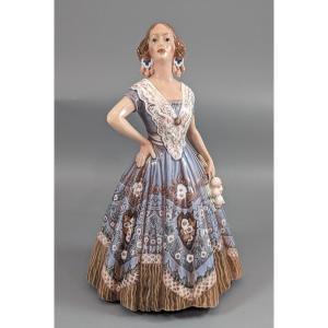 Dahl Jensen Copenhagen Porcelain Figurine "spanish Lady" No. 1124 - Rare