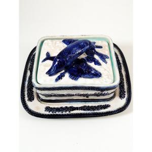 A Majolica Sardine Box By Thomas Forester & Sons, Late 19th Century