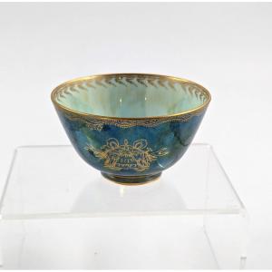 Daisy Makeig-jones Mottled Blue Lustre Bowl, Wedgwood, C. 1915