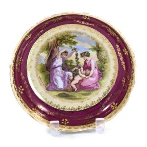 Antique Porcelain  Plate, Beyer And Bock, Volkstedt - Rudolstadt, C.1905.