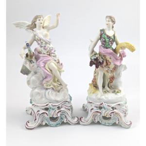 Samson Of Paris After Chelsea – Allegorical Figurines, C. 1850