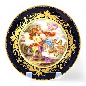 Royal Vienna Porcelain Antique Cabinet Plate “aurora U. Cephales”, Signed Sibl