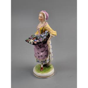 Antique Dressel Kister Porcelain Figurine With Ludwigsburg Mark, C.1903