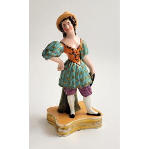 Jacob Petit, French Figural Perfume Bottle, Columbina, C.1830 