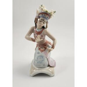 Lladro Indian Pose 6142, Bali Dancer, C.1993,rare