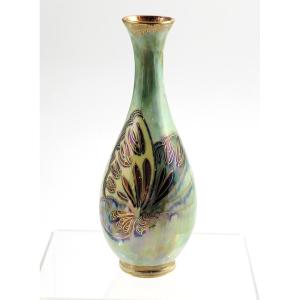 Makeig-jones Wedgwood Lustre Vase Z4832, Butterflies, Rare