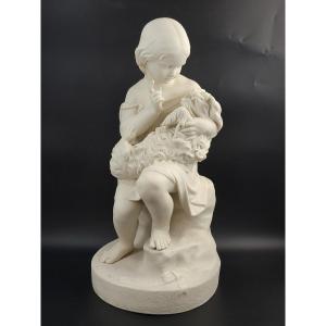 Large Copeland Parian Figure ‘go To Sleep’ – John Durham, 1862, Art Union Of London