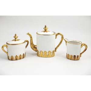 Antique Limoges Small Coffee Set, Ahrenfeldt & Asalvary, France, C.1895