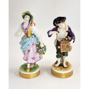 Thuringian Porcelain Figures, Oldest Volkstedt Porcelain Factory , C.1915