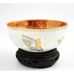 Daisy Makeig-jones Wedgwood Butterfly Lustre Bowl, Pattern Z4832, England, C.1915