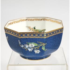 Rare Wedgwood Lustre Octagonal Bowl, Z5176, James Hodgkiss, England, Circa 1917
