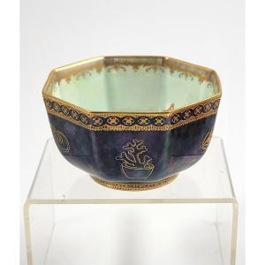 Wedgwood Fairyland Lustre Octagonal “celestial Dragon” Bowl By Daisy Makeig-jones, C.1915