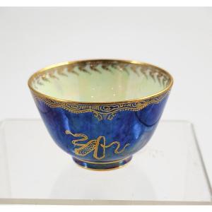 Daisy Makeig-jones Wedgwood, Miniature Blue Lustre Cup, Dragon, Circa 1915