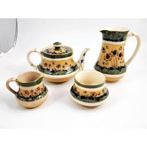 William Moorcroft For Macintyre ‘florian Ware’ Poppy Tea Service, 1902 