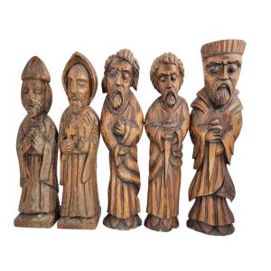 Rare And Documented Collection Of Five Figures By Franz Keller (1873-1946)