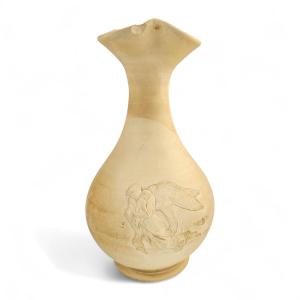 P. Ipsens Enke, Copenhagen — “angel Of The Night” Neoclassical Bisque Vase, C. 1880–1900