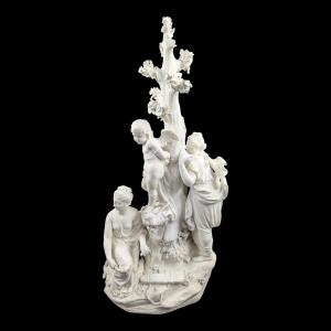 Derby Biscuit Figure Group ‘three Graces Distressing Cupid’, C.1775–1785 — Museum Model