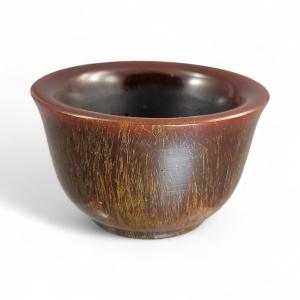 Buffalo Horn Brush Cup, China, Late Qing / Early Republic, C. 1880