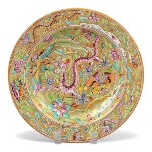 C.j. Mason First Period Chinoiserie Plate, C. 1815–1820