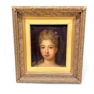 19th-century Portrait In The Style Of Jean-marc Nattier