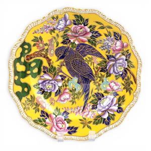 Mason’s Patent Ironstone Orientalist Charger Plate With Exotic Bird, C.1915