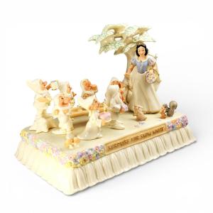 Narrative Lenox Porcelain Group “surprise For Snow White”, C.1998