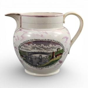 Georgian Sunderland Lustreware Jug With Poetic Decoration, C. 1800–1820