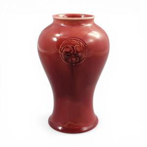 Moorcroft Flamminian Red Glaze Vase For Liberty C. 1905