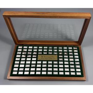The Franklin Mint Centennial Car Mini-ingot Collection, 100 Sterling Silver Miniature Ingots
