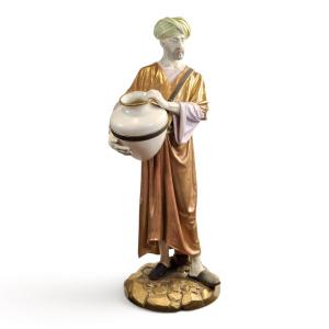 James Hadley For Royal Worcester Monumental “cairo Water Carrier”, 1886