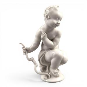 Meissen Blanc De Chine Figure Of Amor, Paul Scheurich, C.1910–1924